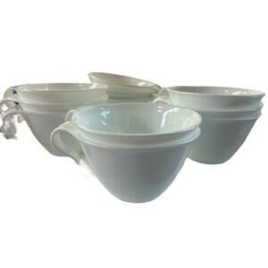 Retro 70s Corelle White Mug Set 11 Replacements Nostalgia Kitchen Sleek Modern